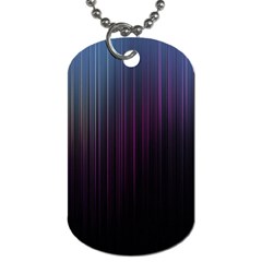 Moonlight Light Line Vertical Blue Black Dog Tag (one Side) by Mariart