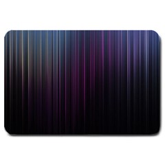 Moonlight Light Line Vertical Blue Black Large Doormat  by Mariart