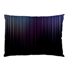 Moonlight Light Line Vertical Blue Black Pillow Case by Mariart