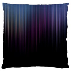 Moonlight Light Line Vertical Blue Black Large Cushion Case (one Side) by Mariart