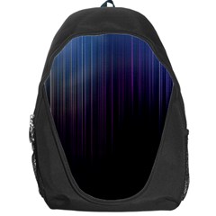 Moonlight Light Line Vertical Blue Black Backpack Bag by Mariart