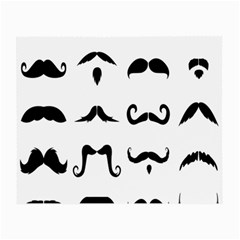 Mustache Man Black Hair Style Small Glasses Cloth by Mariart