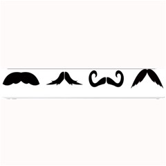 Mustache Man Black Hair Style Small Bar Mats by Mariart