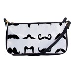 Mustache Man Black Hair Style Shoulder Clutch Bags Front