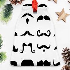 Mustache Man Black Hair Style Ornament (bell)