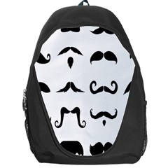 Mustache Man Black Hair Style Backpack Bag by Mariart