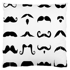 Mustache Man Black Hair Style Standard Flano Cushion Case (one Side) by Mariart