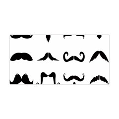 Mustache Man Black Hair Style Yoga Headband by Mariart