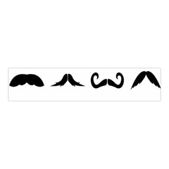 Mustache Man Black Hair Style Velvet Scrunchie