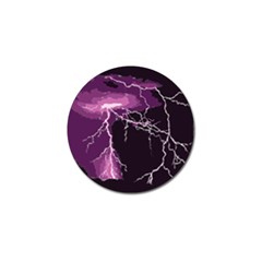 Lightning Pink Sky Rain Purple Light Golf Ball Marker (4 Pack) by Mariart