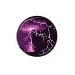 Lightning Pink Sky Rain Purple Light Hat Clip Ball Marker by Mariart