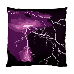 Lightning Pink Sky Rain Purple Light Standard Cushion Case (one Side)