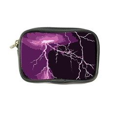 Lightning Pink Sky Rain Purple Light Coin Purse by Mariart