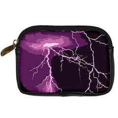 Lightning Pink Sky Rain Purple Light Digital Camera Cases