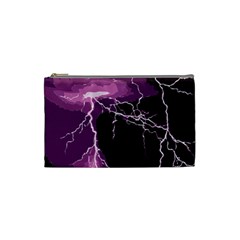 Lightning Pink Sky Rain Purple Light Cosmetic Bag (small)  by Mariart