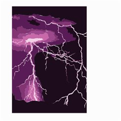 Lightning Pink Sky Rain Purple Light Large Garden Flag (two Sides) by Mariart