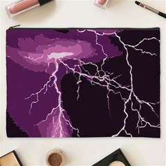 Lightning Pink Sky Rain Purple Light Cosmetic Bag (xxxl)  by Mariart