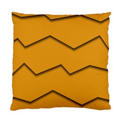 Orange Shades Wave Chevron Line Standard Cushion Case (one Side) by Mariart