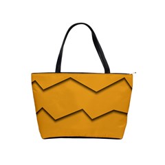 Orange Shades Wave Chevron Line Shoulder Handbags by Mariart