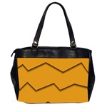 Orange Shades Wave Chevron Line Office Handbags (2 Sides)  Back