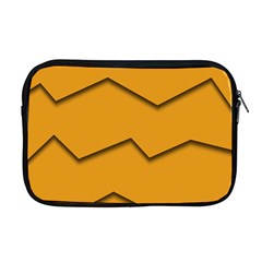 Orange Shades Wave Chevron Line Apple Macbook Pro 17  Zipper Case