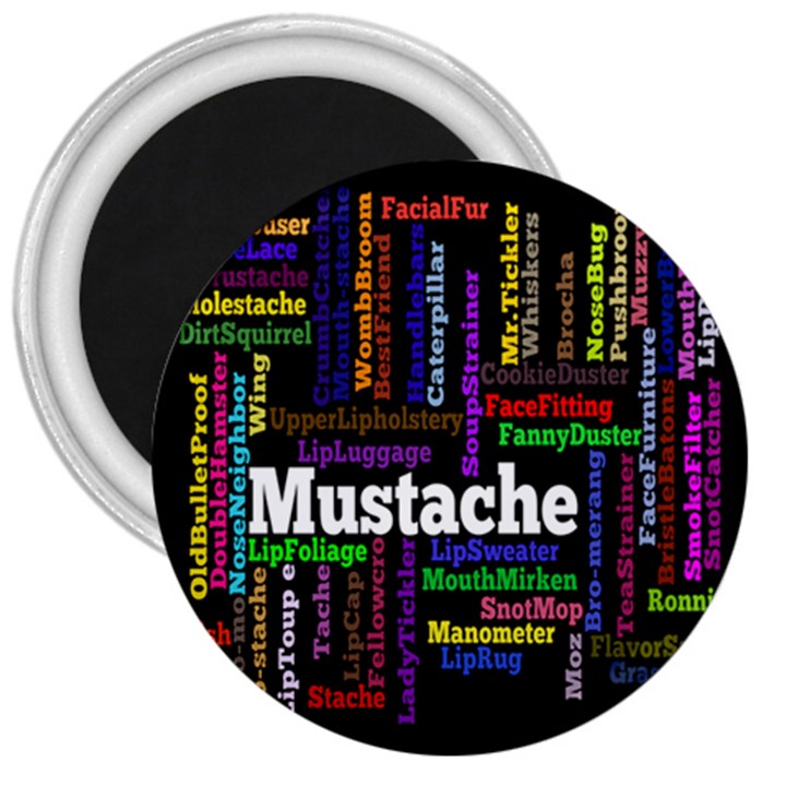 Mustache 3  Magnets