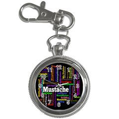 Mustache Key Chain Watches by Mariart