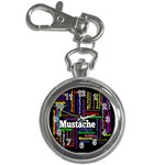 Mustache Key Chain Watches Front