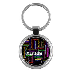 Mustache Key Chains (round)  by Mariart