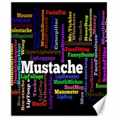 Mustache Canvas 8  X 10  by Mariart