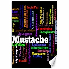 Mustache Canvas 20  X 30   by Mariart