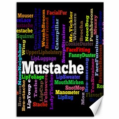 Mustache Canvas 36  X 48   by Mariart