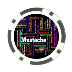 Mustache Poker Chip Card Guard