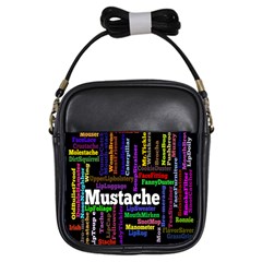 Mustache Girls Sling Bags