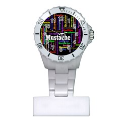 Mustache Plastic Nurses Watch by Mariart