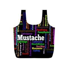 Mustache Full Print Recycle Bags (s) 