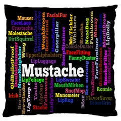 Mustache Standard Flano Cushion Case (one Side) by Mariart