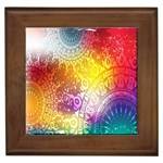 Multi Colour Alpha Framed Tiles Front