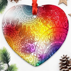 Multi Colour Alpha Ornament (heart)