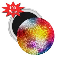 Multi Colour Alpha 2 25  Magnets (100 Pack)  by Mariart