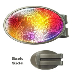 Multi Colour Alpha Money Clips (oval) 