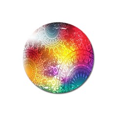 Multi Colour Alpha Magnet 3  (round)