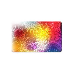 Multi Colour Alpha Magnet (name Card) by Mariart