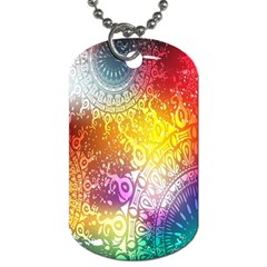 Multi Colour Alpha Dog Tag (one Side) by Mariart