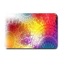 Multi Colour Alpha Small Doormat  by Mariart