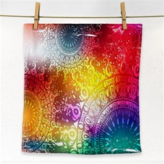 Multi Colour Alpha Face Towel by Mariart