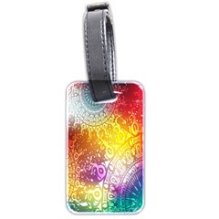 Multi Colour Alpha Luggage Tags (two Sides)