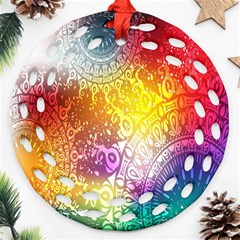 Multi Colour Alpha Ornament (round Filigree) by Mariart