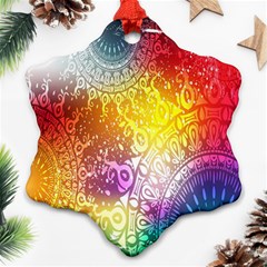 Multi Colour Alpha Ornament (snowflake)