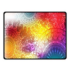 Multi Colour Alpha Double Sided Fleece Blanket (small)  by Mariart